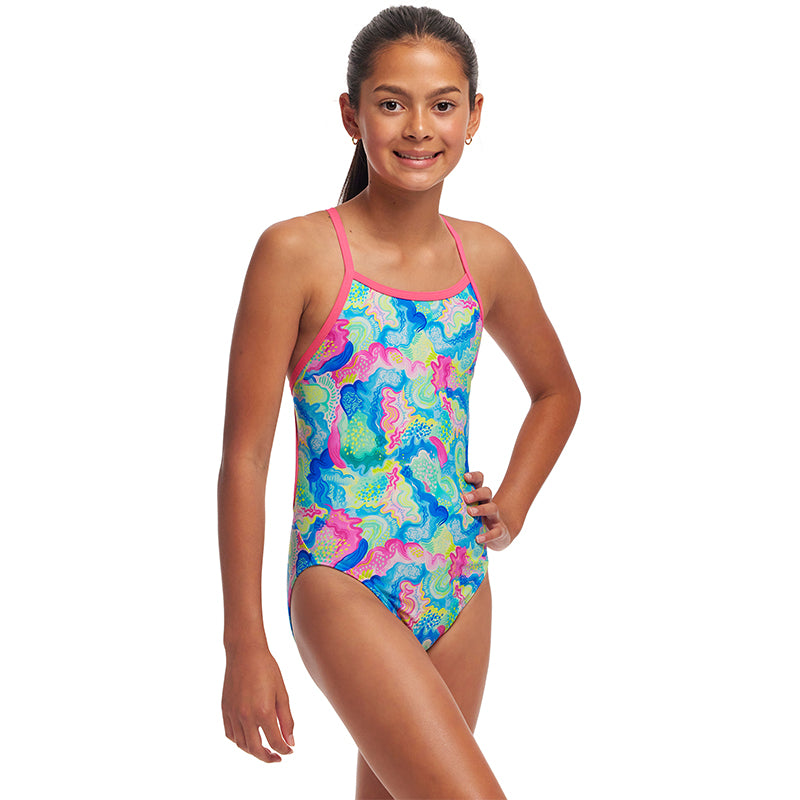 Funkita - Olive Oily - Girls Eco Single Strap One Piece