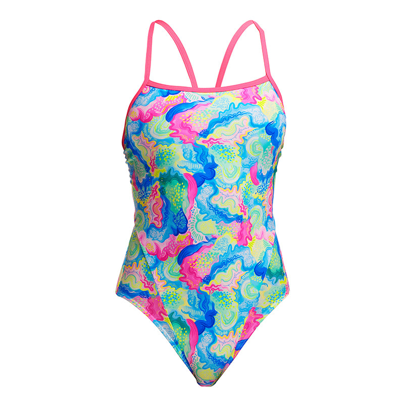 Funkita - Olive Oily - Ladies Eco Single Strap One Piece