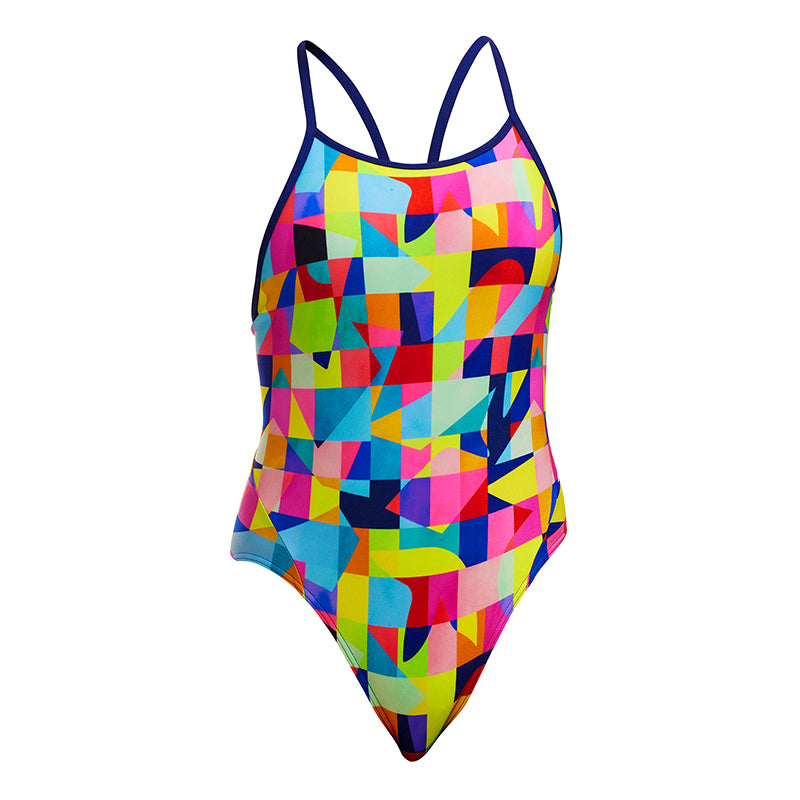 Funkita - On The Grid - Girls Eco Diamond Back One Piece