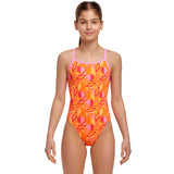 Funkita - Orange Crush - Girls Single Strap One Piece