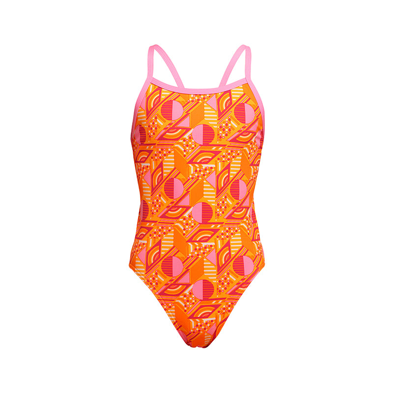 Funkita - Orange Crush - Girls Single Strap One Piece