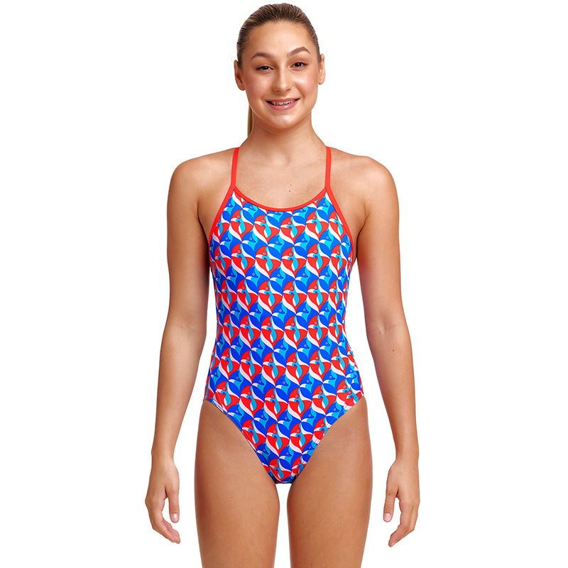 Funkita - Out Foxed - Girls Eco Diamond Back One Piece