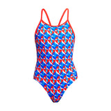 Funkita - Out Foxed - Girls Eco Diamond Back One Piece
