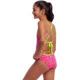 Funkita - Packed Pink - Girls Eco Tie Me Tight One Piece