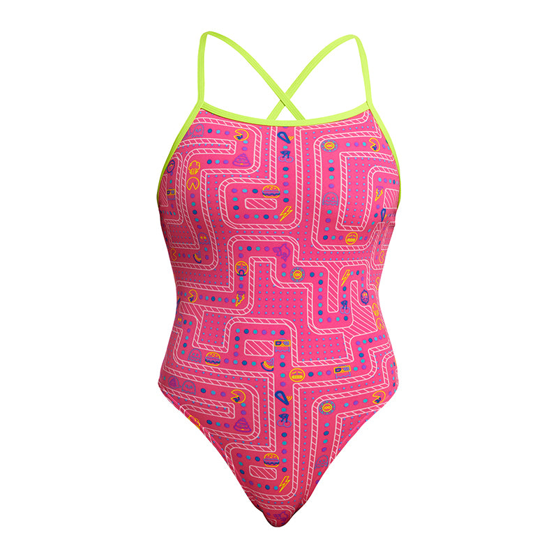 Funkita - Packed Pink - Ladies Eco Tie Me Tight One Piece