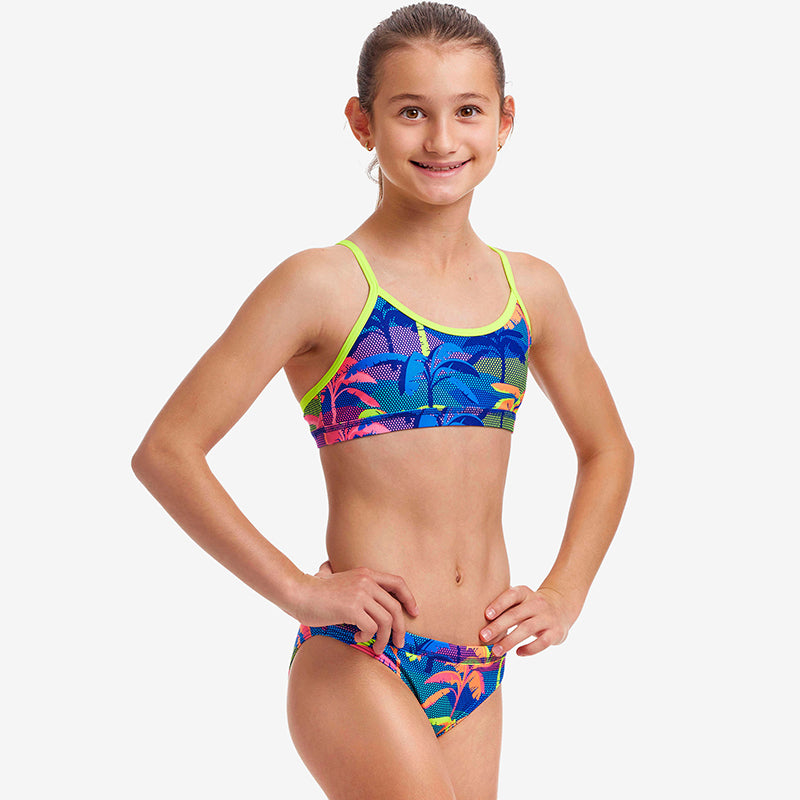 Funkita - Palm A Lot - Girls Eco Racerback Two Piece