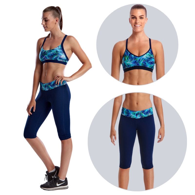 Funkita - Palm Beach - Bondage Crop Top & Rapid Racer Tight