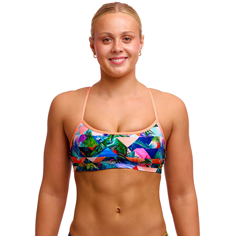Funkita - Palm Prism - Ladies Eco Swim Crop Top