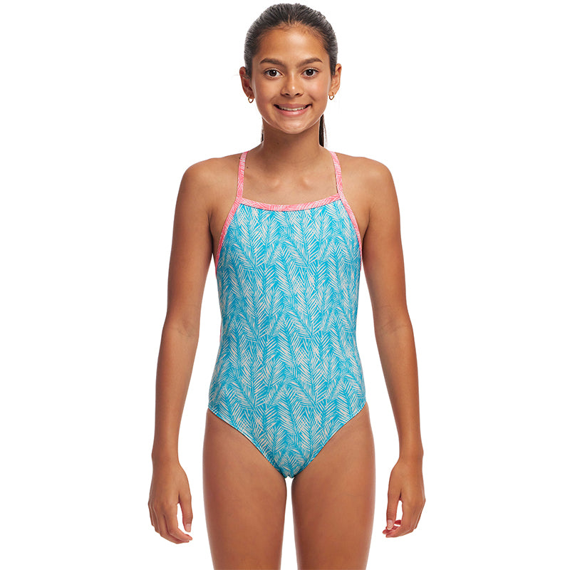 Funkita - Palm Star - Girls Eco Tie Me Tight One Piece