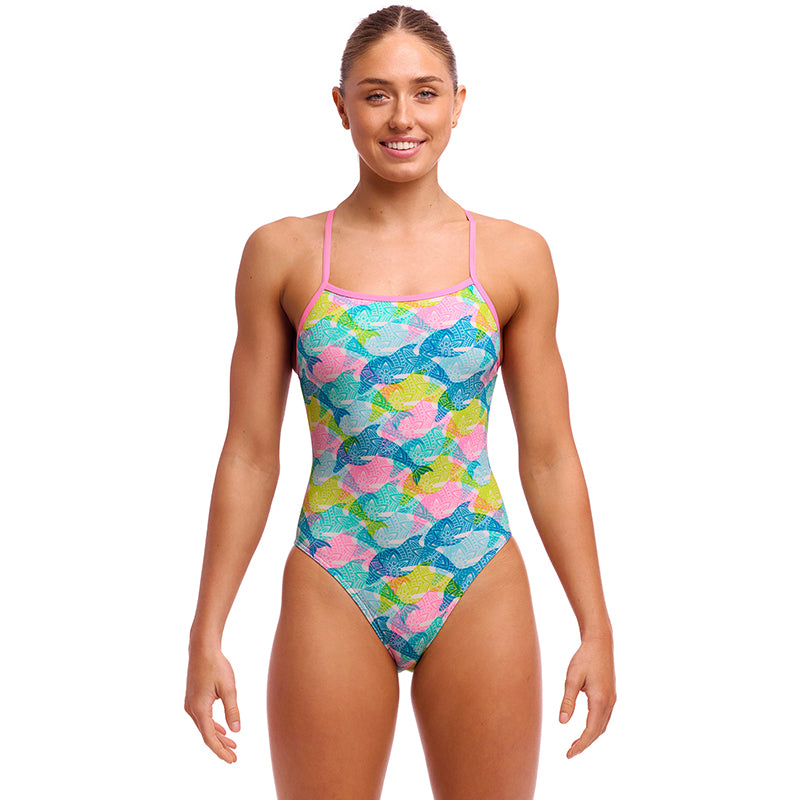 Funkita - Pastel Pod - Ladies Eco Tie Me Tight One Piece