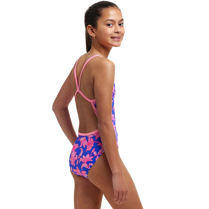 Funkita - Perfect Petal - Girls Eco Single Strap One Piece