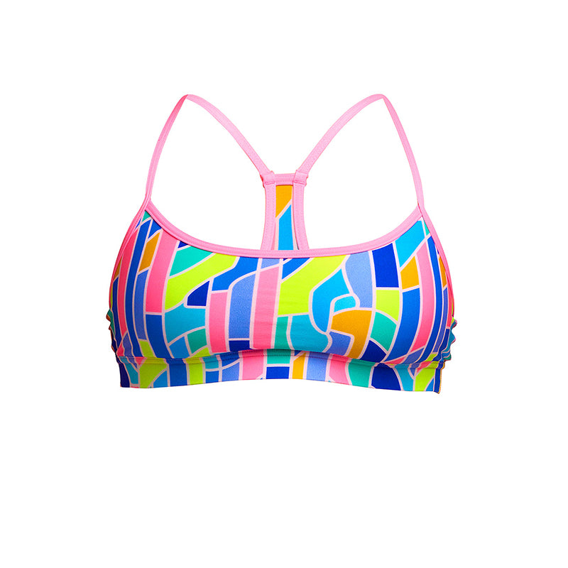 Funkita - Pillared - Ladies Eco Swim Crop Top