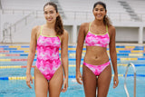 Funkita - Pink Caps - Girls Eco Tie Me Tight One Piece