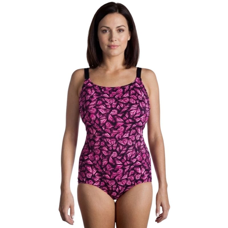 Funkita - Pink Flutterby - Ladies Scoop Neck One Piece