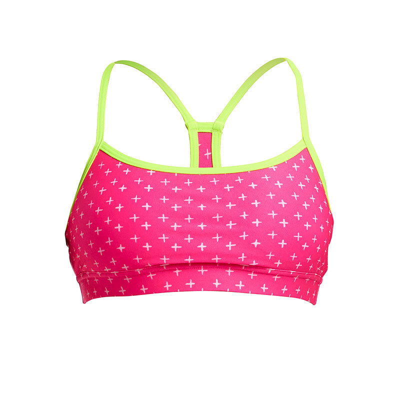 Funkita - Pink Proton - Ladies Eco Swim Crop Top