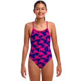 Funkita - Pinky Palms - Girls Eco Single Strap One Piece