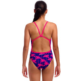 Funkita - Pinky Palms - Girls Eco Single Strap One Piece