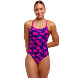 Funkita - Pinky Palms - Ladies Diamond Secure One Piece