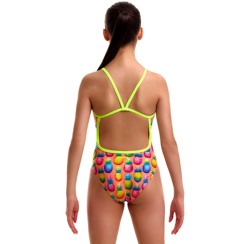 Funkita - Pinky Piney - Girls Eco Single Strap One Piece