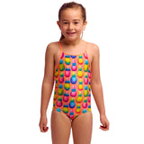 Funkita - Pinky Piney - Toddler Girls Eco Printed One Piece