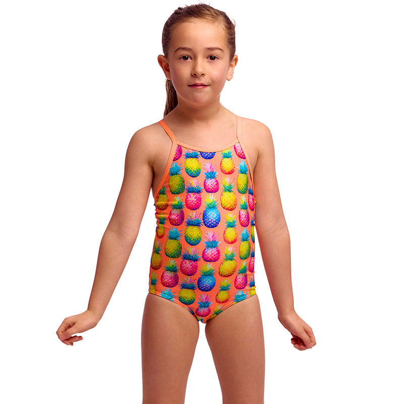 Funkita - Pinky Piney - Toddler Girls Eco Printed One Piece