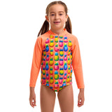 Funkita - Pinky Piney - Toddler Girls Zippy Rash Vest