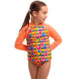 Funkita - Pinky Piney - Toddler Girls Zippy Rash Vest