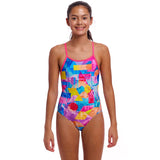 Funkita - Pixel Paradise - Girls Eco Diamond Back One Piece