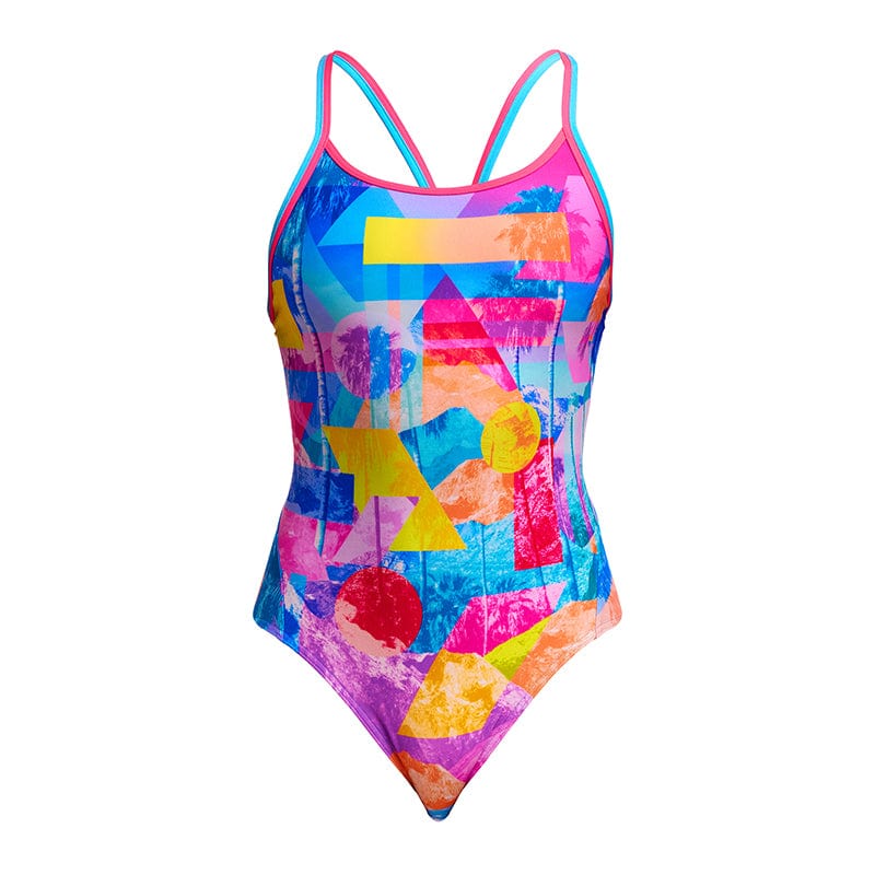 Funkita - Pixel Paradise - Ladies Eco Diamond Back One Piece