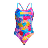 Funkita - Pixel Paradise - Ladies Eco Diamond Back One Piece