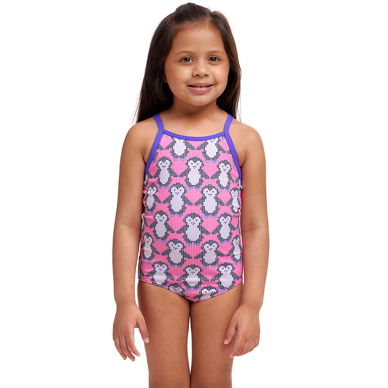 Funkita - Pixi Pengi - Toddler Girls Eco Printed One Piece