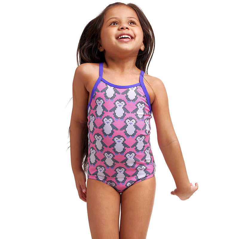 Funkita - Pixi Pengi - Toddler Girls Eco Printed One Piece