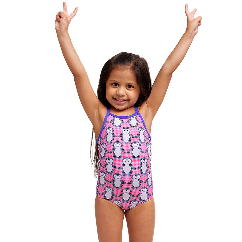 Funkita - Pixi Pengi - Toddler Girls Eco Printed One Piece