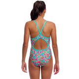 Funkita - Planted Pink - Girls Eco Diamond Back One Piece