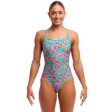 Funkita - Planted Pink - Ladies Eco Diamond Back One Piece