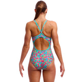 Funkita - Planted Pink - Ladies Eco Diamond Back One Piece