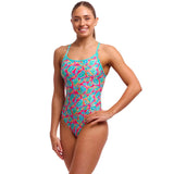 Funkita - Planted Pink - Ladies Eco Diamond Back One Piece