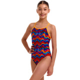 Funkita - Plastic Fantastic - Girls Eco Diamond Back One Piece