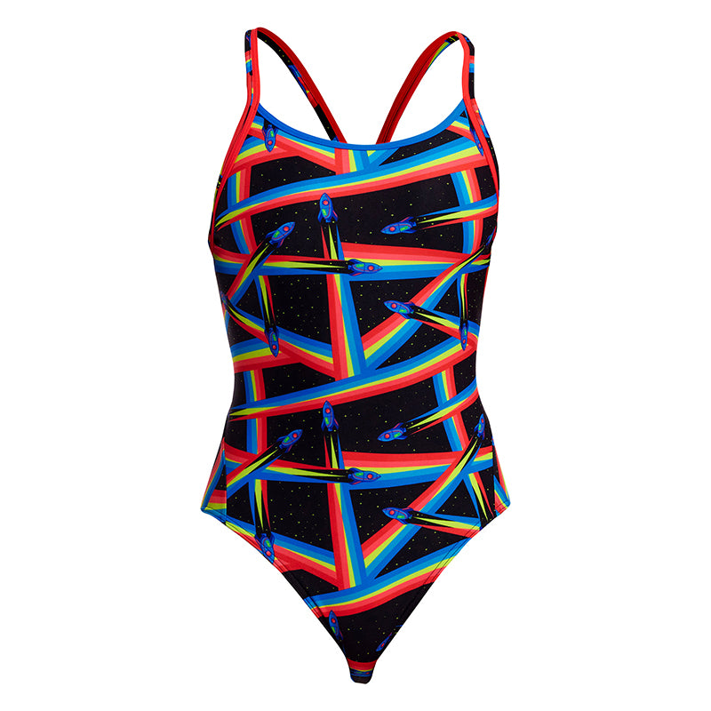 Funkita - Pocket Rocket - Ladies Eco Diamond Back One Piece