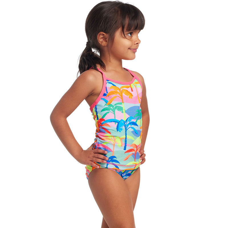 Funkita - Poka Palm - Toddler Girls Swim Steady Tankini & Brief