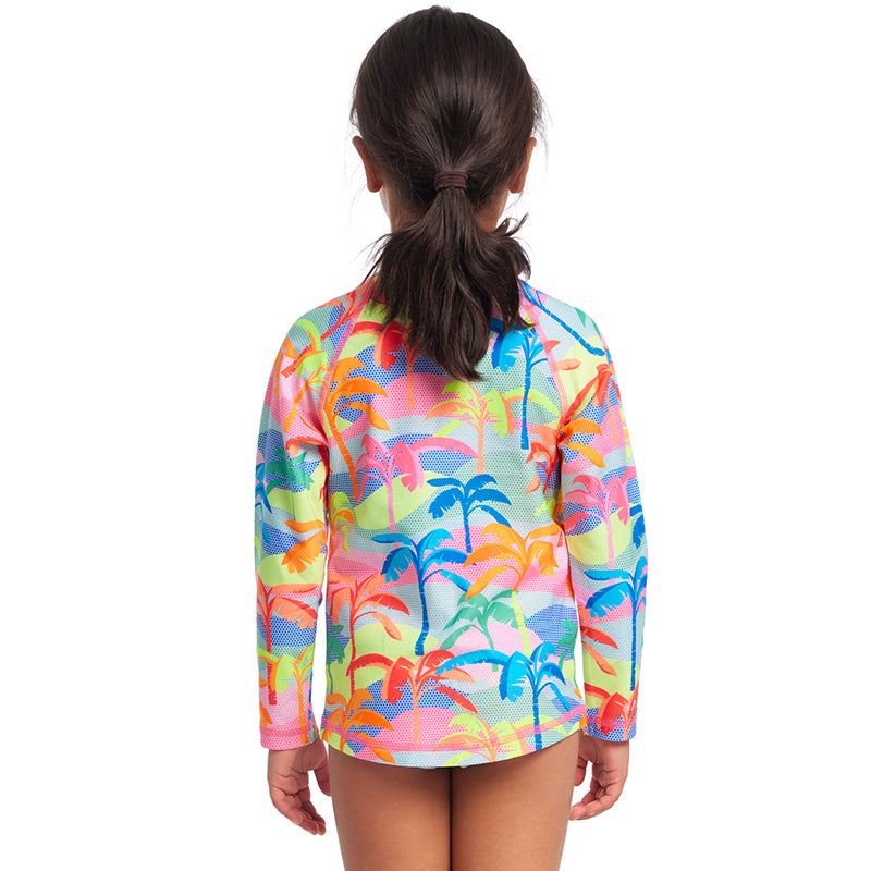 Funkita - Poka Palm - Toddler Girls Zippy Rash Vest