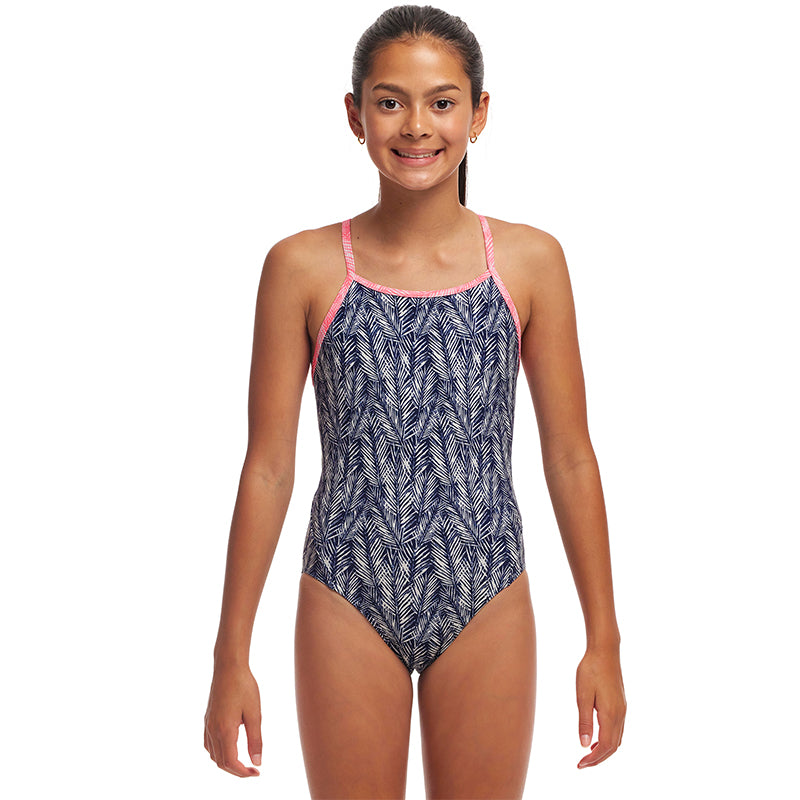 Funkita - Pressure Palm - Girls Eco Diamond Back One Piece