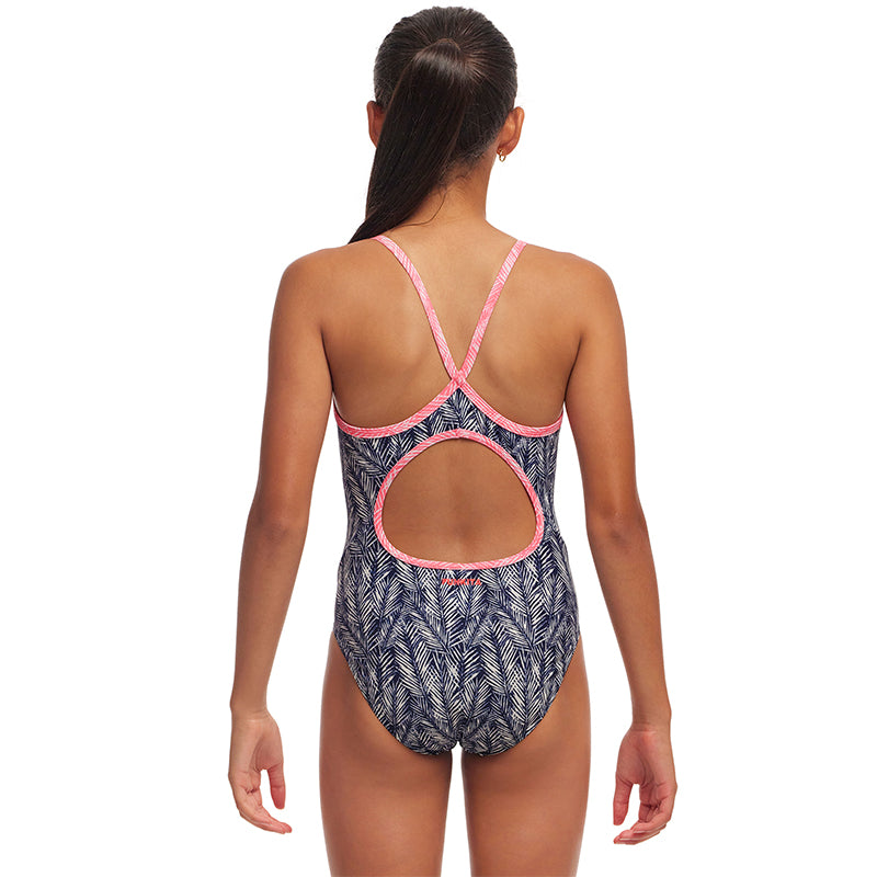 Funkita - Pressure Palm - Girls Eco Diamond Back One Piece