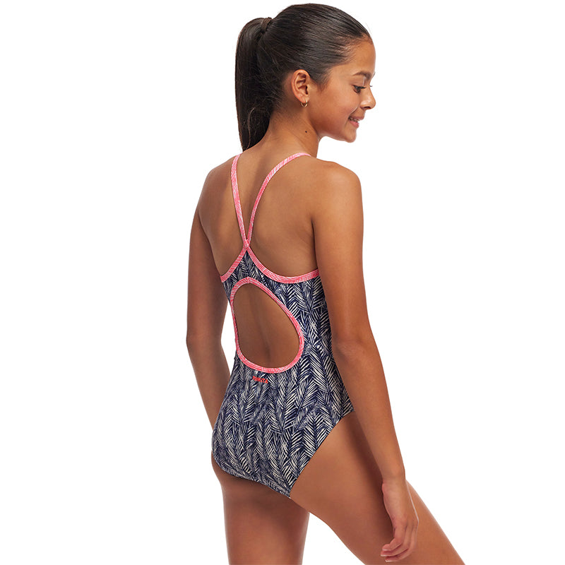 Funkita - Pressure Palm - Girls Eco Diamond Back One Piece