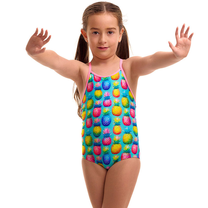 Funkita - Punchy Bunch - Toddler Girls Eco Printed One Piece