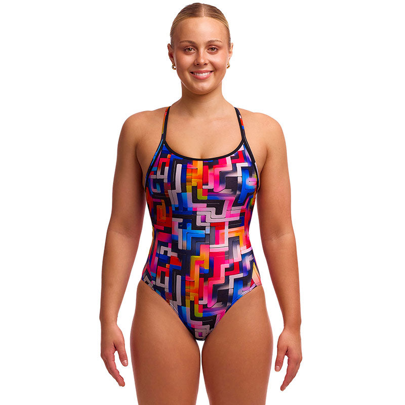 Funkita - Putty Rules - Ladies Eco Diamond Back One Piece