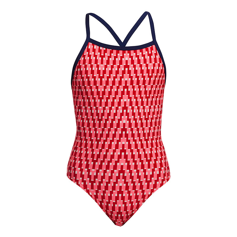 Funkita - Red Head - Girls Eco Tie Me Tight One Piece