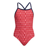 Funkita - Red Head - Girls Eco Tie Me Tight One Piece