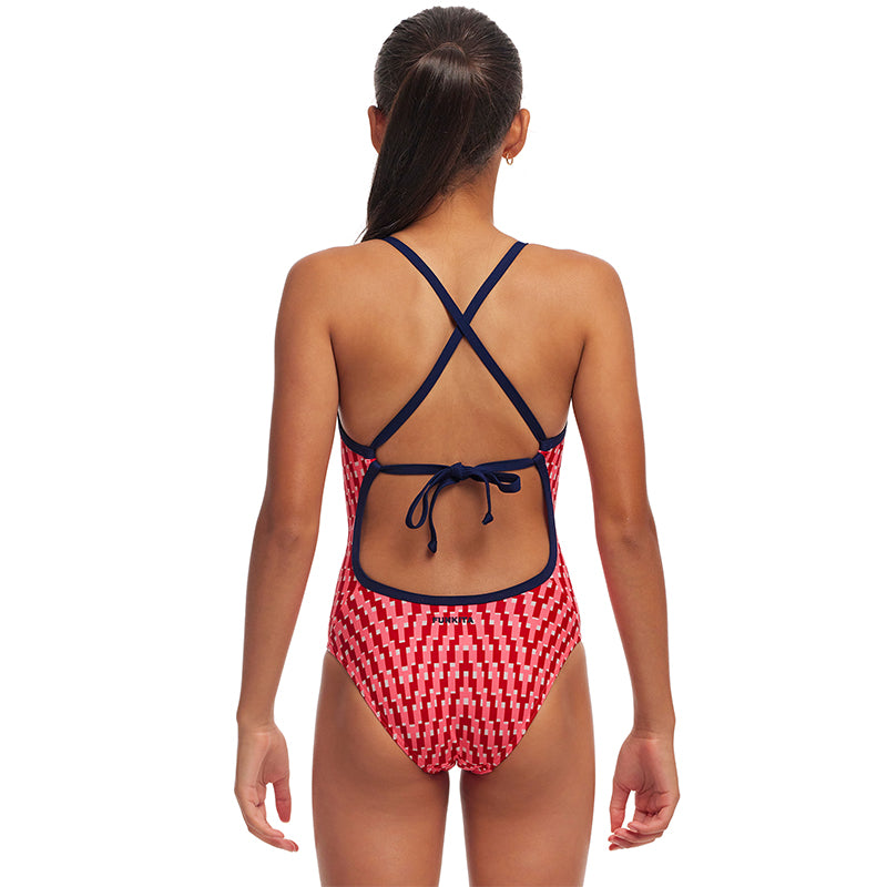 Funkita - Red Head - Girls Eco Tie Me Tight One Piece