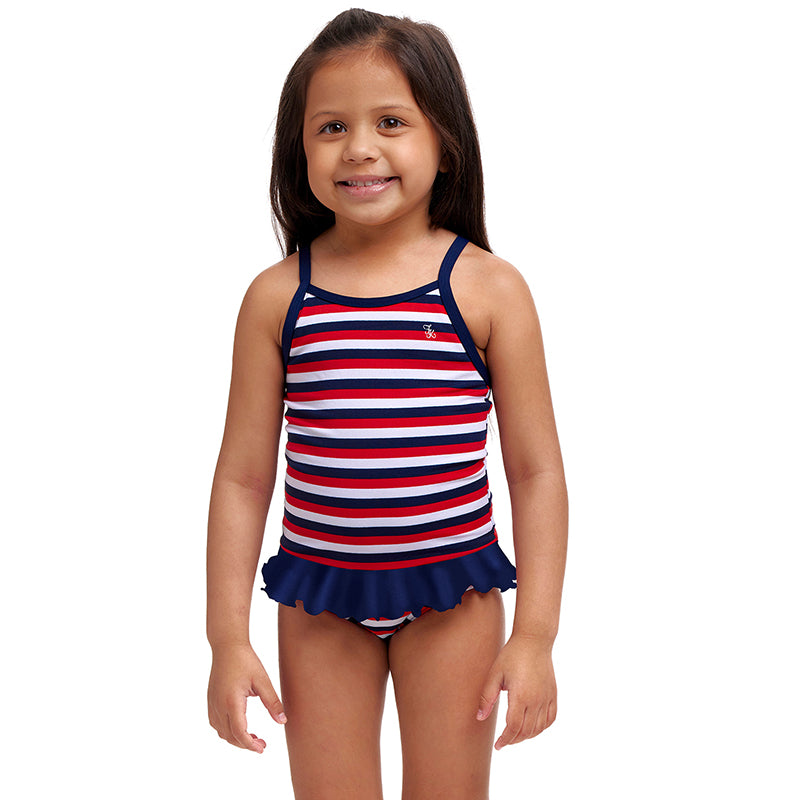 Funkita - Riviera - Toddler Girls Eco Belted Frill One Piece